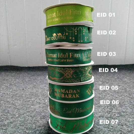 Pekanbaru Pita Idul Fitri Satin Lebar 2.5 Cm Berbagai Ukuran Per Meter