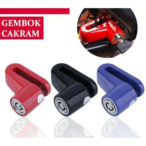 Gembok Cakram Motor Honda Kunci Pengaman Anti Maling Sepeda Motor Original