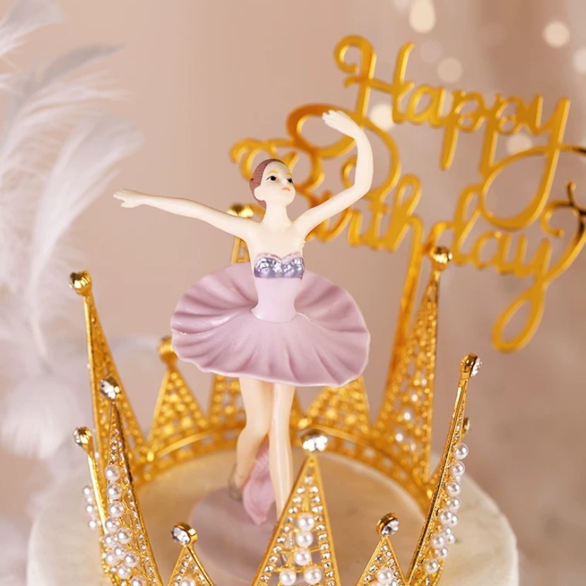 Pekanbaru Topper Kue Model Ballerina Bahan Plastik Set