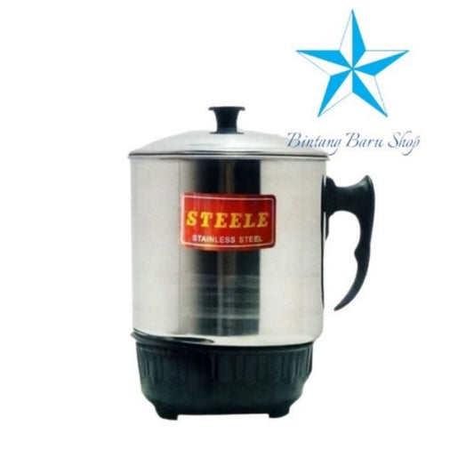 Pekanbaru Murah - Mug  Elektrik 11Cm Itami Teko Listrik Stainless / Itami Steele Pemanans Air Steele / Itami Steel