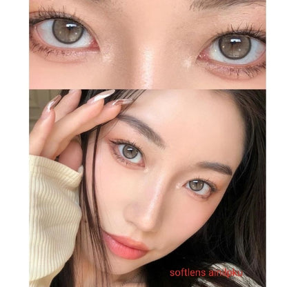 Pekanbaru Softlens 14Mm Fog Pearl Mysticeyes Normal Minus