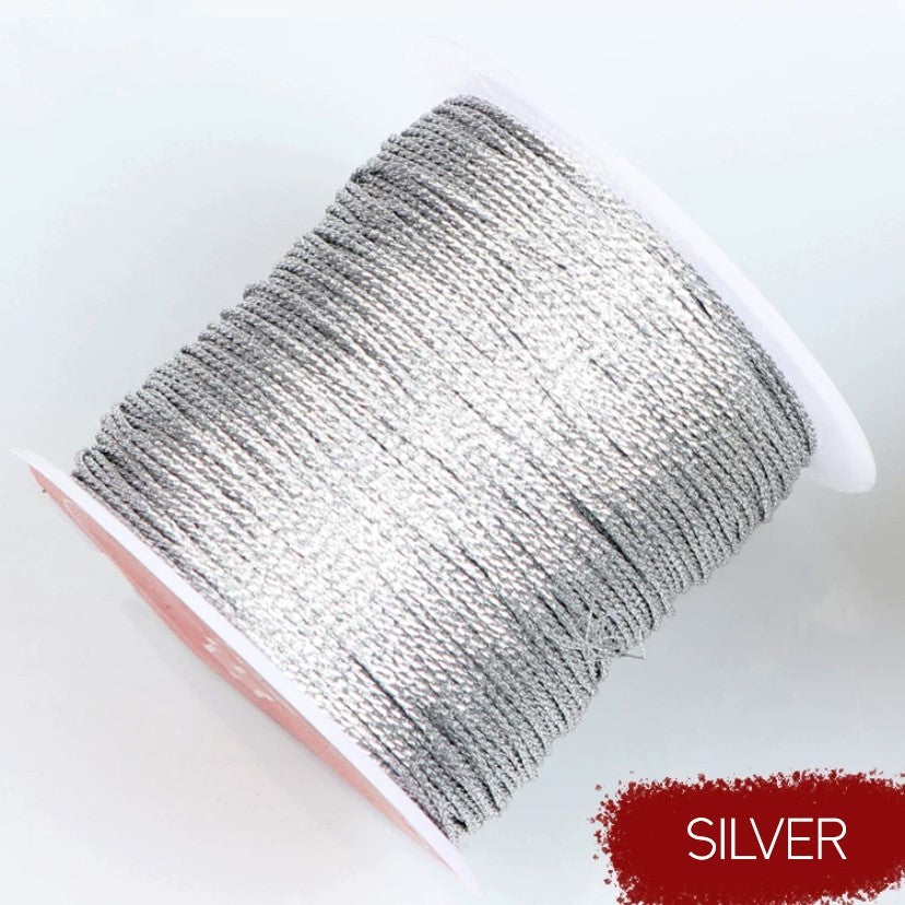 Pekanbaru Tali Hang Tag 1Mm Silver / Gold Per 10Mtr