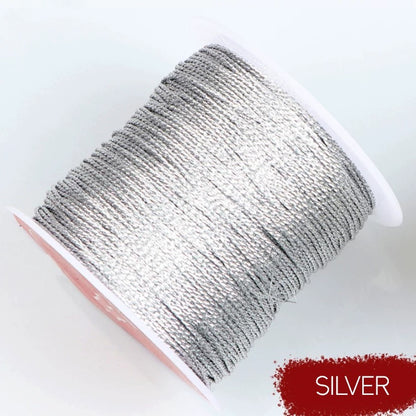 Pekanbaru Tali Hang Tag 1Mm Silver / Gold Per 10Mtr