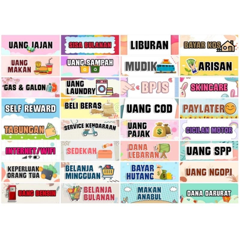 DOMPET DISIPLIN KEUANGAN POLOS MINI / DOMPET WALLET / DOMPET KEUANGAN