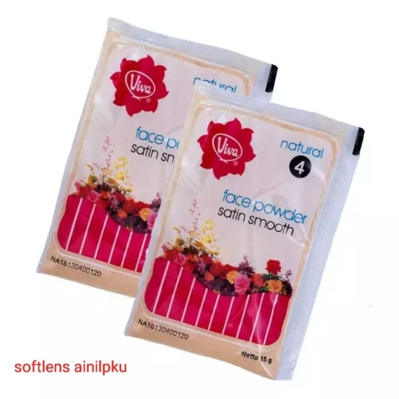 Pekanbaru Viva Bedak Tabur Zak Face Powder Satin Smooth Refill Sachet15Gr