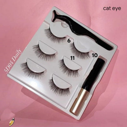 Pekanbaru Eyelash Magnetic 1 Set Lengkap Bulu Mata Magnet 3 Psg