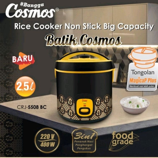 Pekanbaru Rice Cooker Cosmos Crj-5508 Bc 2.5Ltr / Penanak Nasi / Magic Com Cosmos Crj 5508 Bc