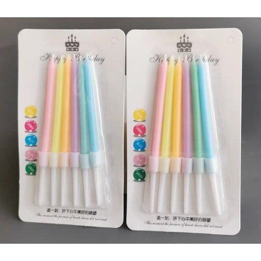 Pekanbaru Lilin Ulang Tahun Lurus Mix Pastel Per Box