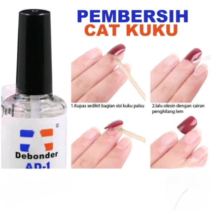 Pekanbaru (24Pcs)Kuku Palsu Premium Murah Free Lem