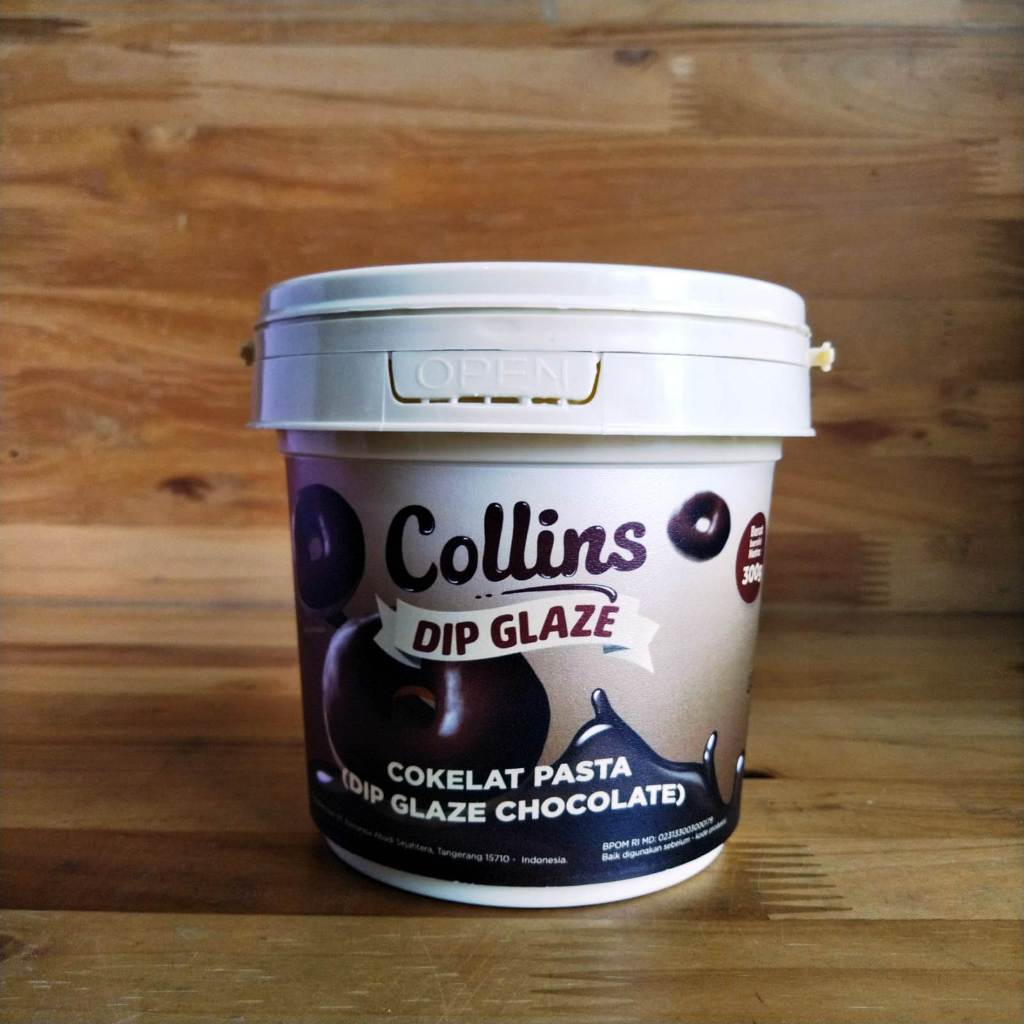 Pekanbaru Collins Dip Glaze Chocolate / Toping Coklat Berbagai Rasa 300Gr