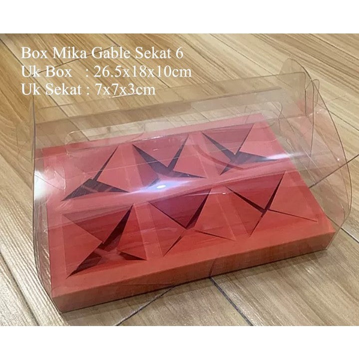 Pekanbaru Mooncake Hampers Box / Kotak Kue Bulan / Kotak Mika Gable Sekat