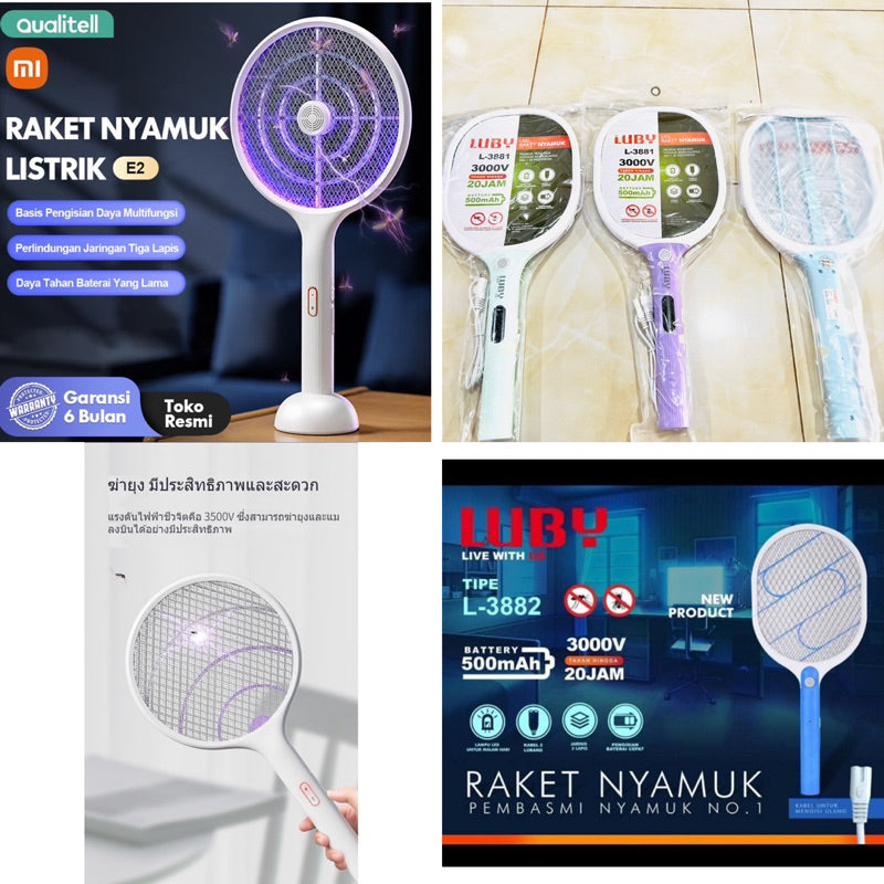 Raket Nyamuk Luby / Raket Nyamuk Elektrik Berkualitas Terbaik No 1 Original SNI /Raket Nyamuk perangkap nyamuk