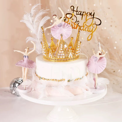 Pekanbaru Topper Kue Model Ballerina Bahan Plastik Set
