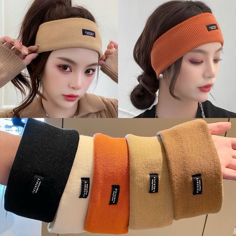 [littlecrab] Headband Karet Rajut Cicistory Bando Kepala Sporty Bandana Olahraga Bahan Elastis Korean Style Fashion