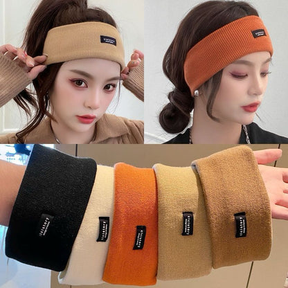 [littlecrab] Headband Karet Rajut Cicistory Bando Kepala Sporty Bandana Olahraga Bahan Elastis Korean Style Fashion