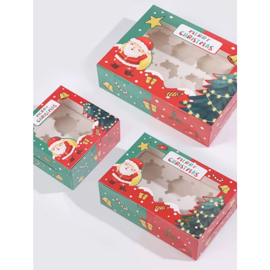 Pekanbaru Christmas Cupcake Box / Kotak Cupcake Natal Berbagai Ukuran