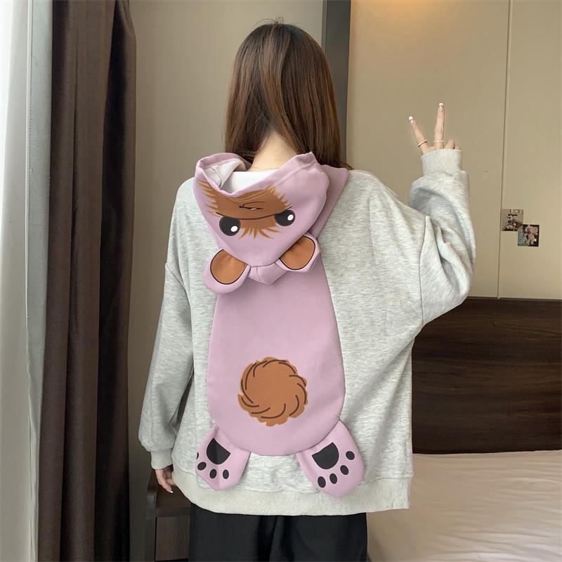 [littlecrab] Hoodie Oversize Bear Kepala Beruang Hoodie Besar Badan Bear Beruang Topi Unik Kepala Bear Beruang Korean Style