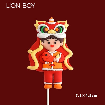 Pekanbaru Cny Cupcake Topper / Topper Imlek Kecil Berbagai Model