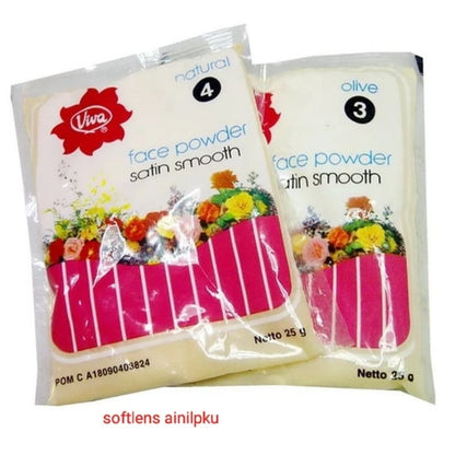 Pekanbaru Viva Bedak Tabur Zak Face Powder Satin Smooth Refill Sachet15Gr