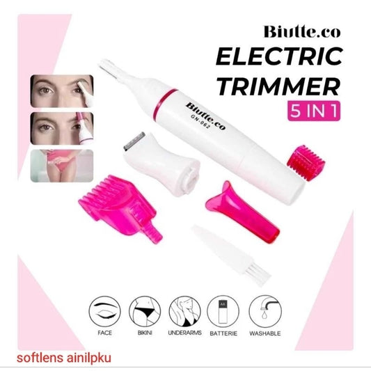 Pekanbaru 5In1 Trimmer Shaver Pencukur Pemangkas Bulu Alis , Hidung,