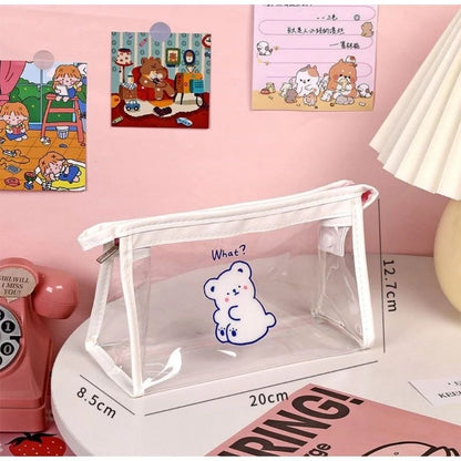 Pekanbaru Pouch Dompet Mika Make Up Kawai Pouch Resleting Tempat Alat Tulis Pouch