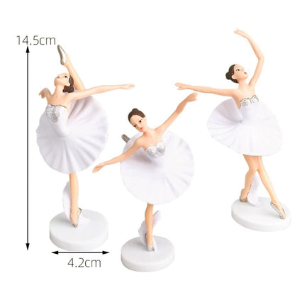 Pekanbaru Topper Kue Model Ballerina Bahan Plastik Set
