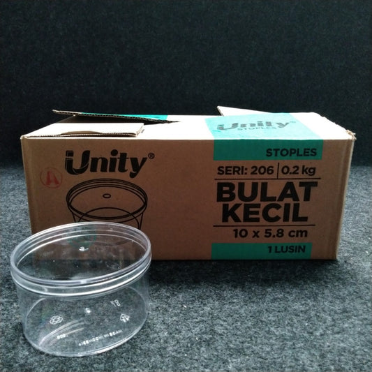 Pekanbaru Toples Unity 206 (200Gr) Bulat Kecil Per Box (Instan Only)