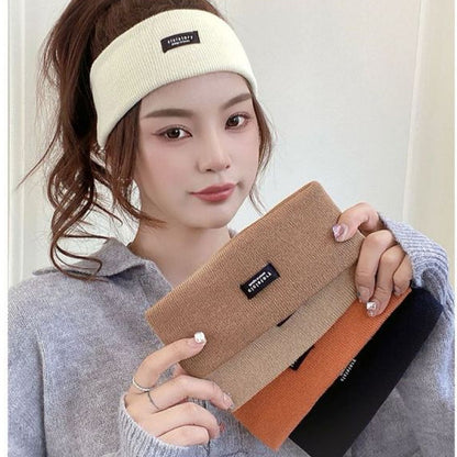 [littlecrab] Headband Karet Rajut Cicistory Bando Kepala Sporty Bandana Olahraga Bahan Elastis Korean Style Fashion