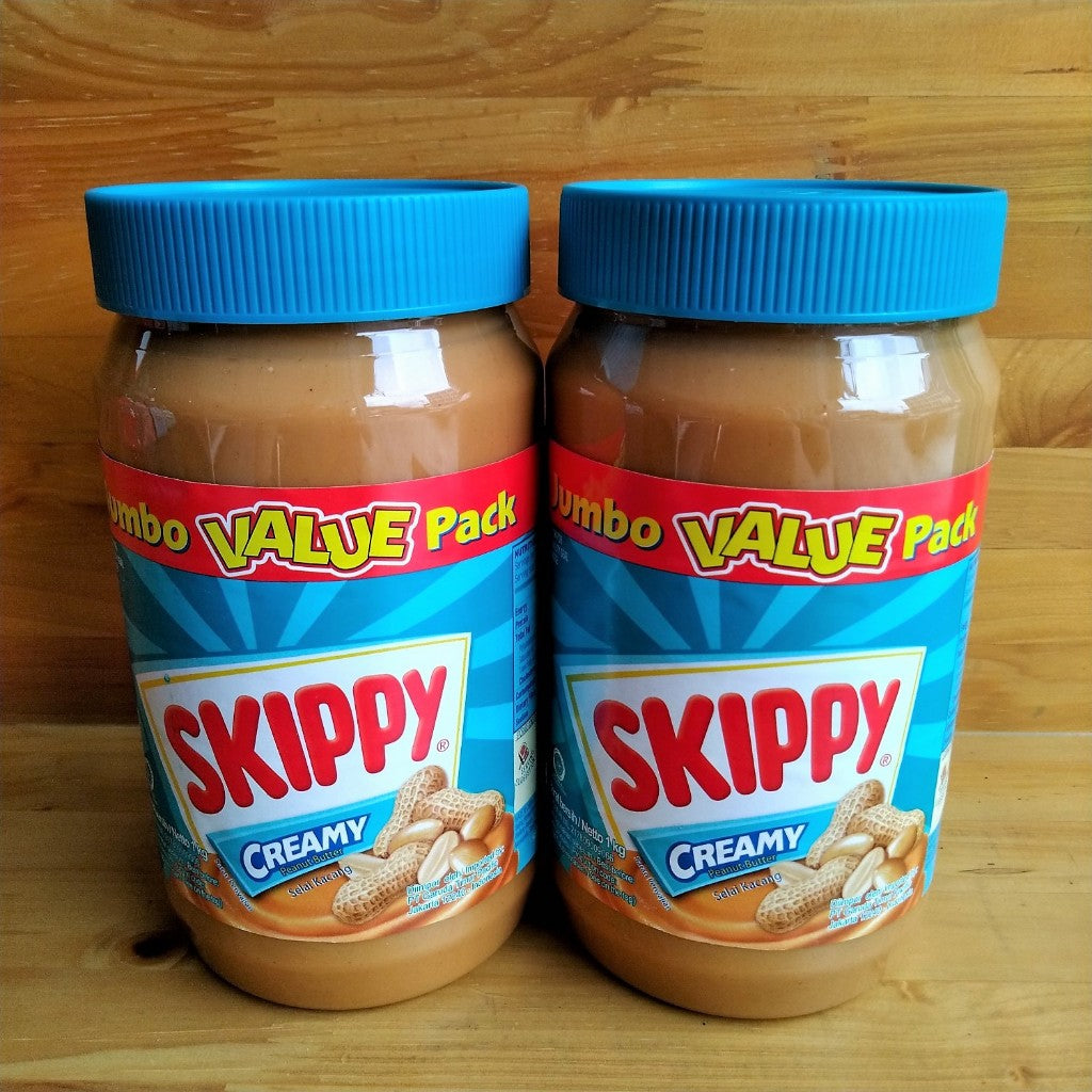 Pekanbaru Skippy Creamy Jumbo Value Pack / Selai Kacang Halus 1Kg