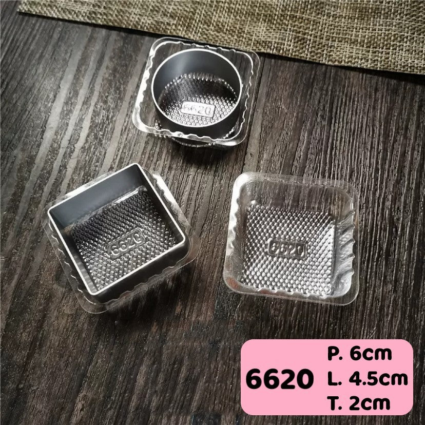 Pekanbaru Mika Tray Mini Bening Untuk Nastar Per Pack