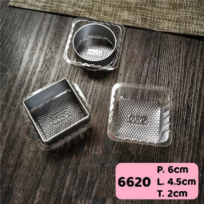 Pekanbaru Mika Tray Mini Bening Untuk Nastar Per Pack