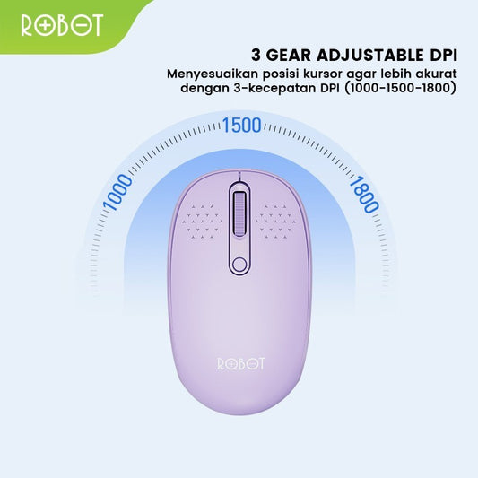 Pekanbaru Mouse Wireless Robot M360 Bluetooth