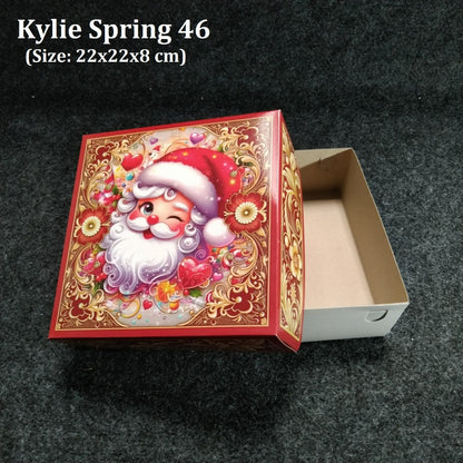 Pekanbaru Christmas Hampers Box / Kotak Hampers Natal Spring 22X22Cm