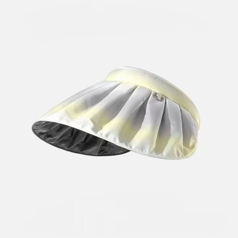 [littlecrab] Topi Ombre Anti Sinar UV Fisherman Warna Pastel Aesthetic Bando Multifungsi Ringan Motif Kerang Pelangi UPF 50+ Sun Hat Topi Bando Serap Keringat Visors Korean Style