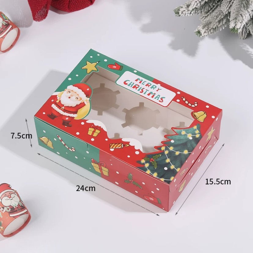 Pekanbaru Christmas Cupcake Box / Kotak Cupcake Natal Berbagai Ukuran