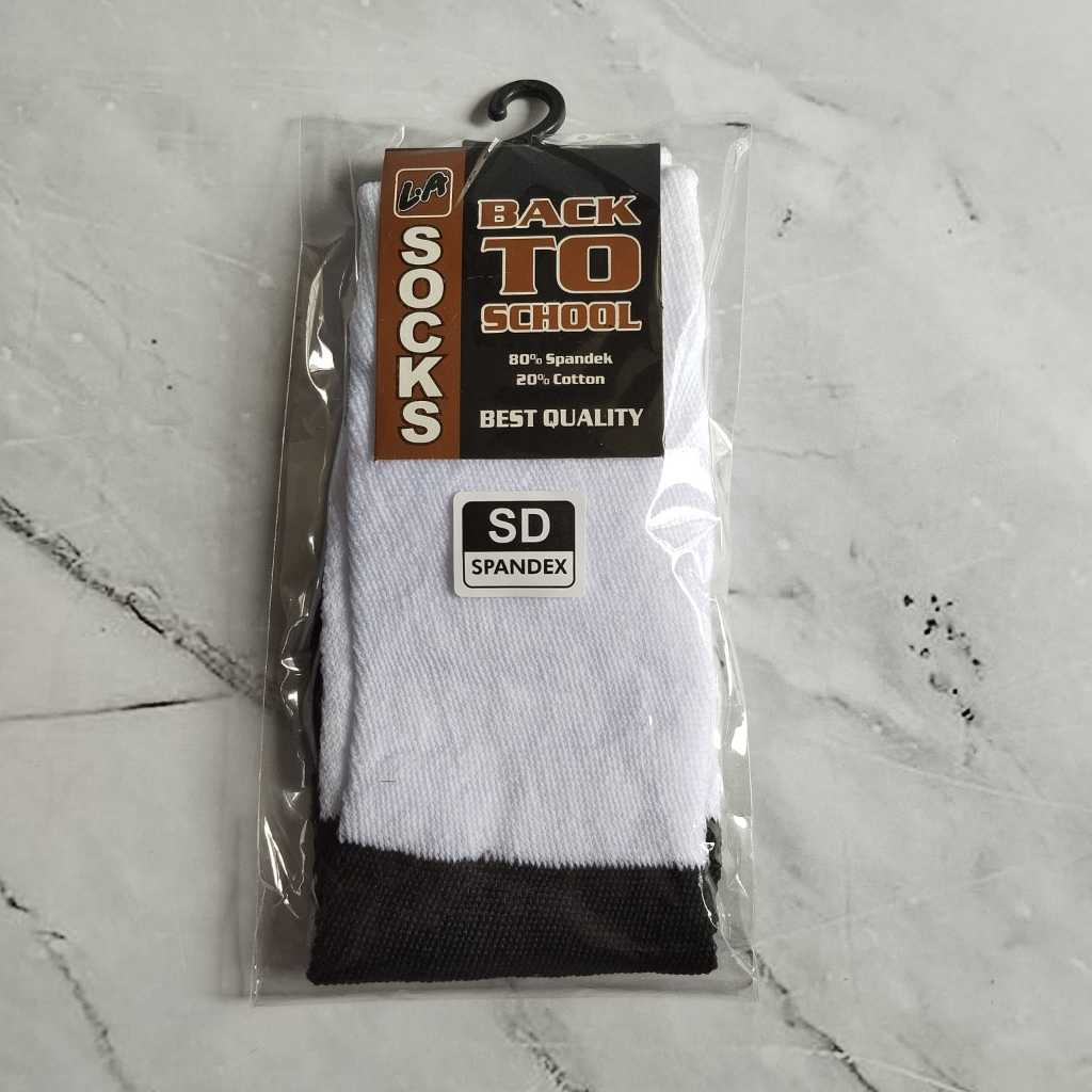 Kaos kaki sekolah SD, SMP, SMA (HITAM PUTIH)