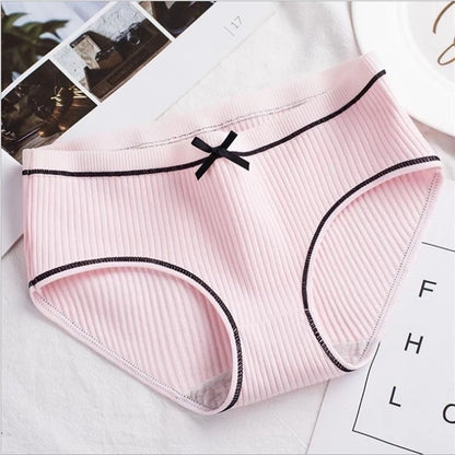 Pekanbaru Celana Dalam Wanita - Underwear Cewek Polos List Hitam Pita - Celana
