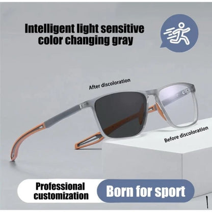 Pekanbaru Kacamata Sport Photochromic Anti Radiasi Ultralight Tr90 Kacamata Fashion