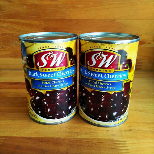 Pekanbaru Sw Premium Dark Sweet Cherries / Manisan Buah Kaleng 439 Gr