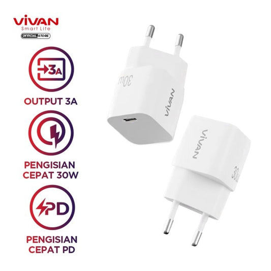 Pekanbaru Vivan Charger Power 30 Fast Charging 30W A Type-C Pd