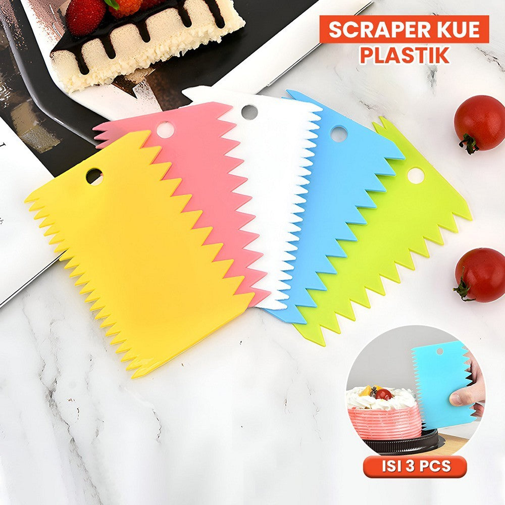 Scraper Kue / Alat Potong Kue / Alat Potong Adonan Kue Dan Roti Anabel / Pisau Adonan