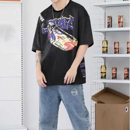 [littlecrab] Kaos Oversize Kantong Tas Kaus Gambar 3d Waistbag Baju Serbaguna Motif Swag Genanx Tshirt With Bag