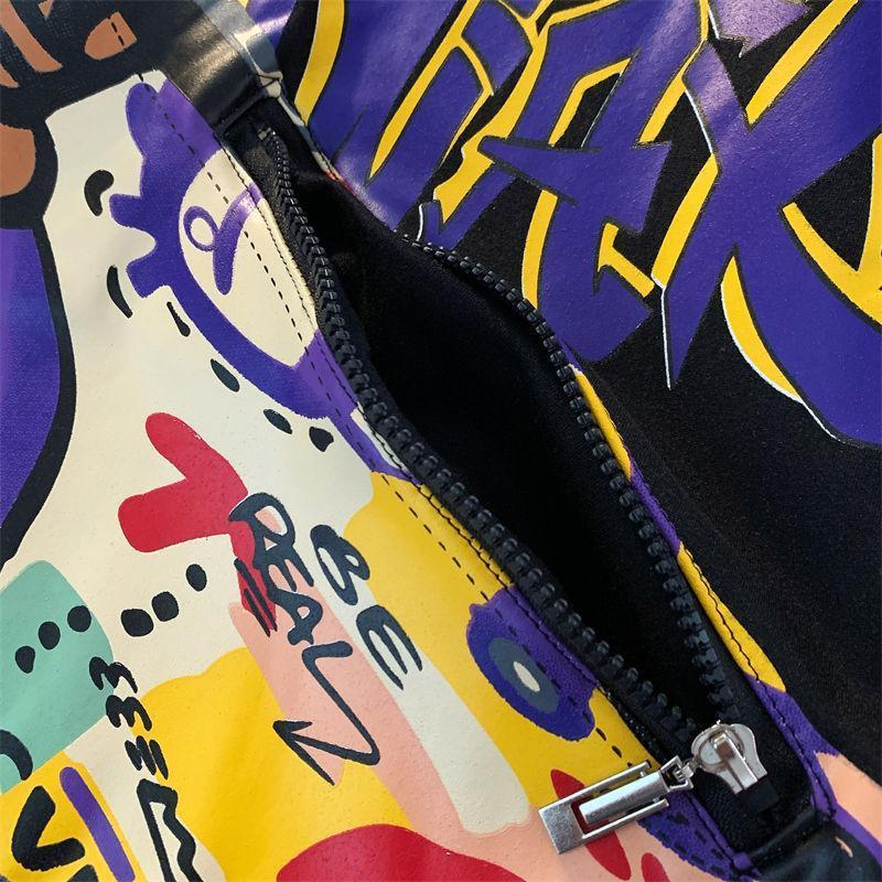 [littlecrab] Sweater Oversize Genanx Sling Bag Kantong Tas Lengan Panjang Sweatshirt Gambar 3d Waistbag Baju Outer Serbaguna Motif Swag Unisex Genanx Sweater With Bag