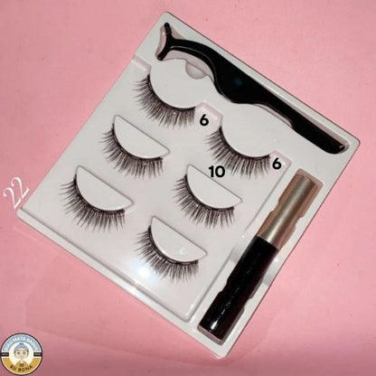 Pekanbaru Eyelash Magnetic 1 Set Lengkap Bulu Mata Magnet 3 Psg
