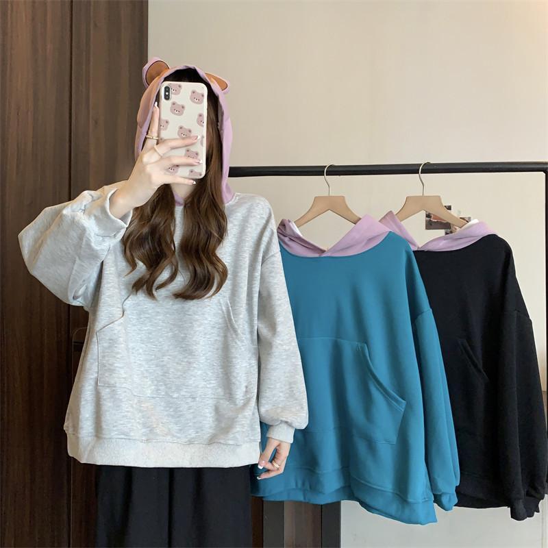 [littlecrab] Hoodie Oversize Bear Kepala Beruang Hoodie Besar Badan Bear Beruang Topi Unik Kepala Bear Beruang Korean Style
