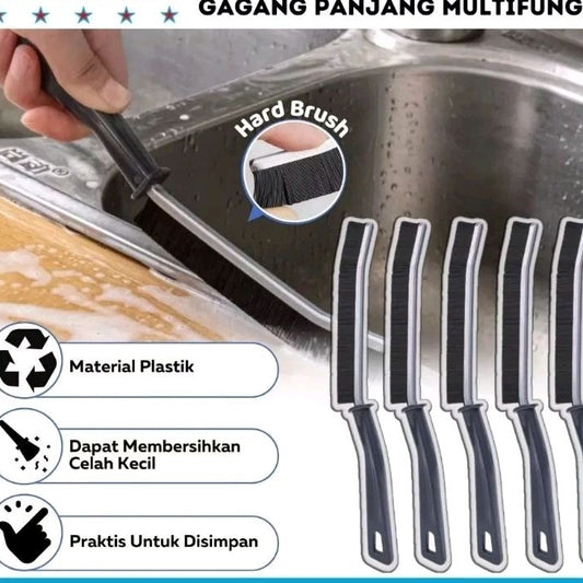 Pekanbaru Sikat Pembersih Celah Ubin Toilet Sink Gagang Panjang Gap Cleaning Brush / Alat