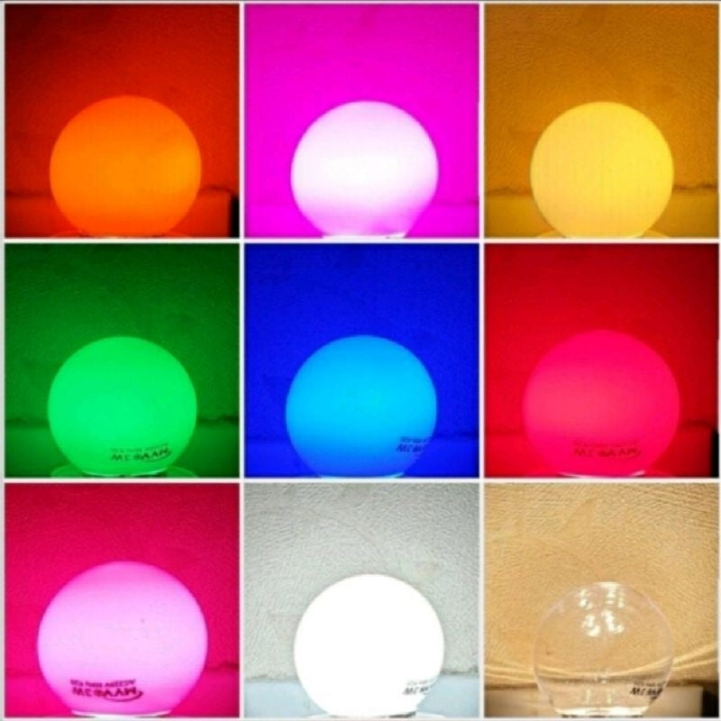 Pekanbaru Lampu Led Ping Pong / Lampu Hias / Lampu Dekorasi Warna Warni 3W Watt E27 Myvo