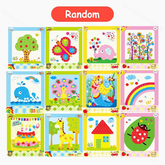 Pekanbaru Diy Tempel Kancing Button Painting sticker Mainan Tempel sticker anak