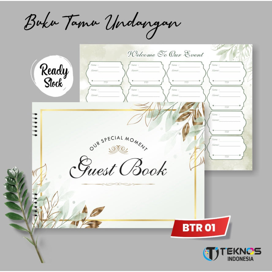 Buku Tamu Pernikahan NON CUSTOM / Wedding Guest Book TIDAK CUSTOM Soft Cover DESIGN KEKINIAN TERBARU