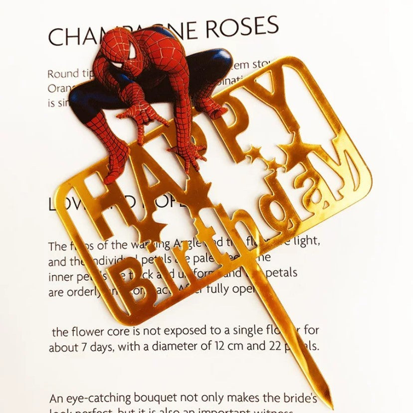 Pekanbaru Cake Topper Akrilik Happy Birthday / Mother'S Day / Father'S Day Ukuran Besar (Instan Only)